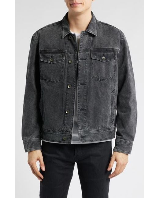 Rag & Bone Black Denim Trucker Jacket for men