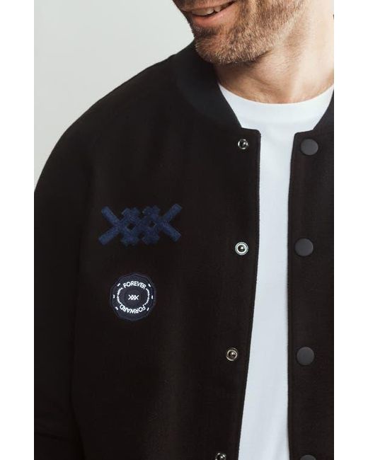 Rhone Black The Crew Jacket for men