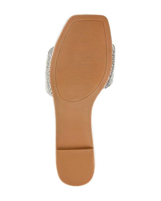 Journee Collection White Grayce Square-Toe Slide