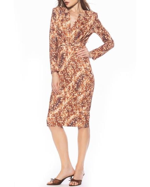 Alexia Admor Multicolor Arleth V-Neck Sheath Dress
