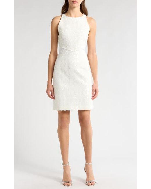 10 Crosby Derek Lam White Serenity Sequin Sleeveless Dress