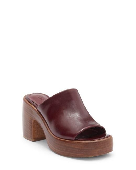 Steve Madden Brown Shanton Platform Slide Sandal