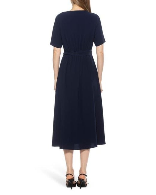 Alexia Admor Larisa Fit & Flare Dress in Blue | Lyst Alexia Admor Larisa Fit & Flare Dress in Blue | Lyst