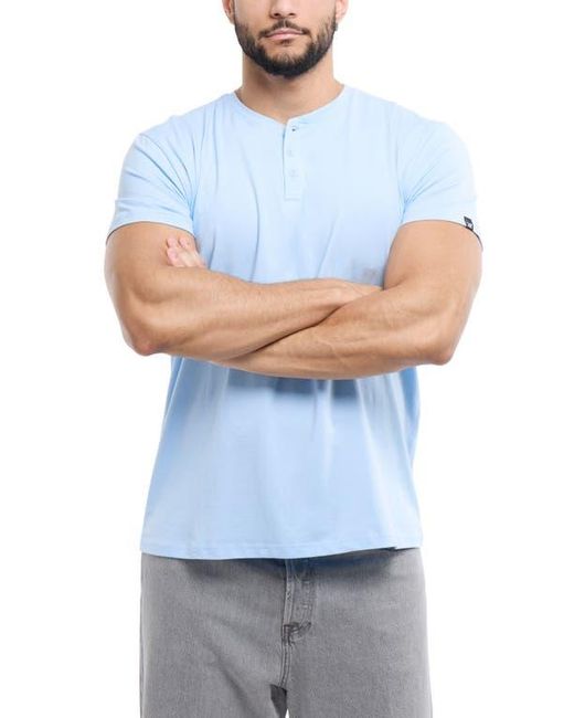 Xray Jeans Blue Short Sleeve Henley for men