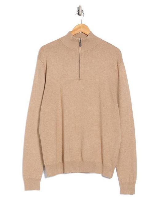 Tom Baine Black Solid Quarter Zip Pullover for men