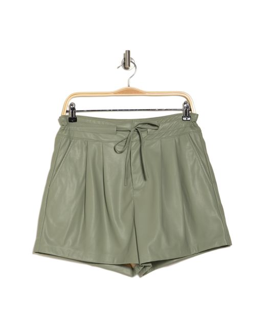 Blank NYC Green Faux Leather Shorts