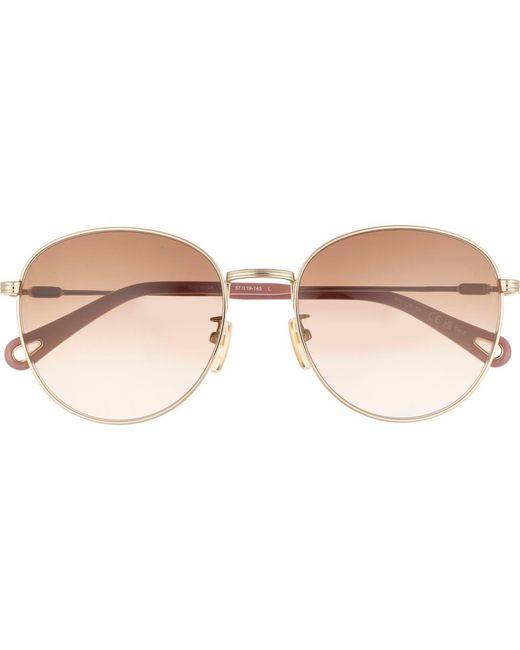 小物 Chloe Round Sunglasses Pink Gradient Chloé Gradient Round Sunglasses, 57Mm in Pink | Lyst