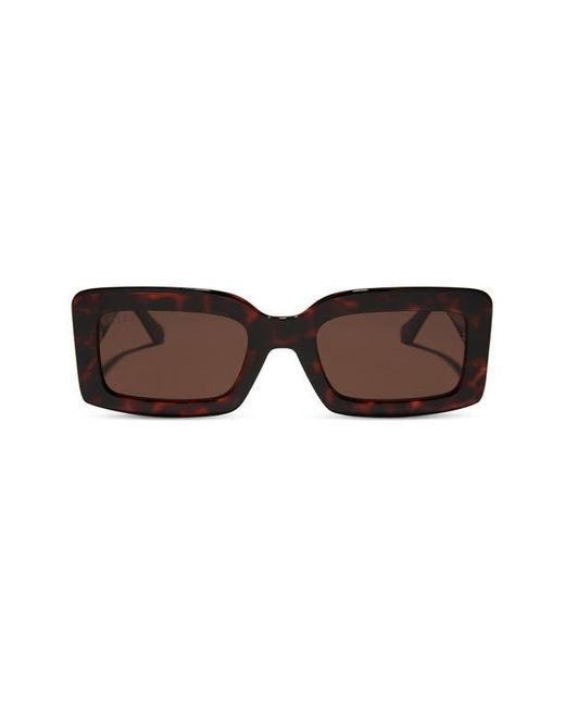 DIFF Brown 53Mm Rectangle Sunglasses for men