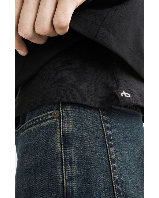 Rag & Bone Blue Fit 2 Slim Fit Authentic Stretch Jeans for men