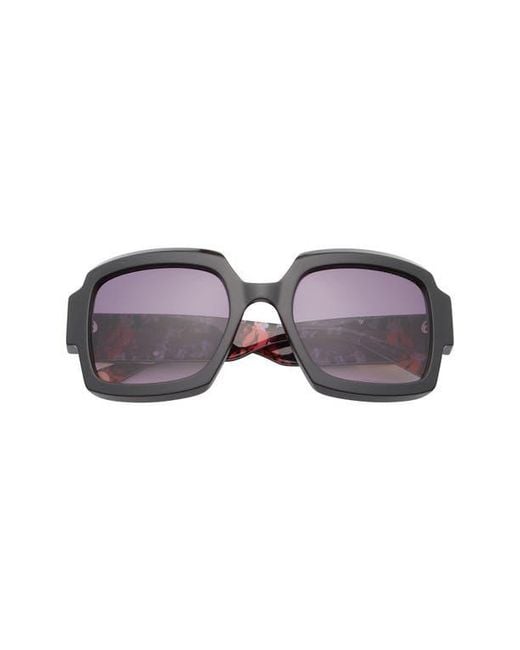 Ted Baker Black 55Mm Square Sunglasses