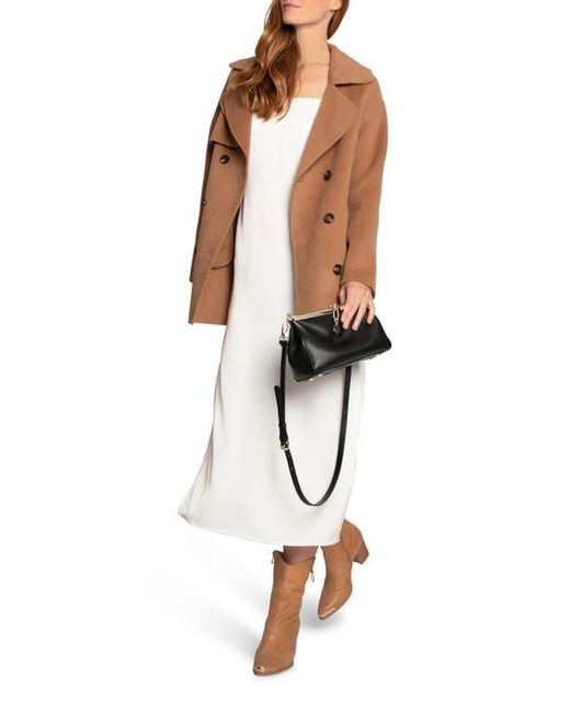 Belle & Bloom White Wanna Be Loved Wool Blend Coat