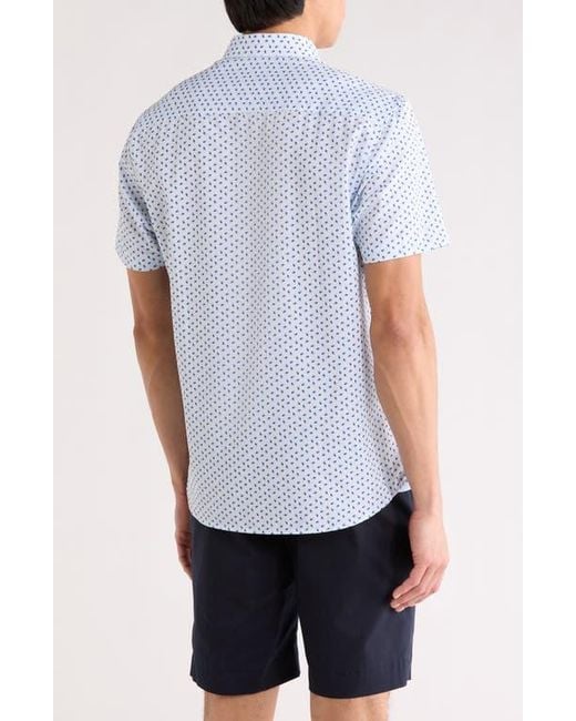 Con.struct White Leaf Button-Down Shirt for men
