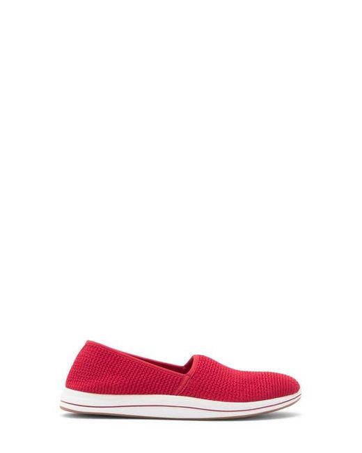 Clarks Red Breezesky Stretch Slip-On