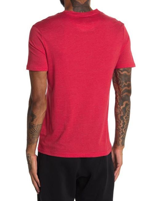 Xray Jeans Red Crewneck Pocket T-Shirt for men