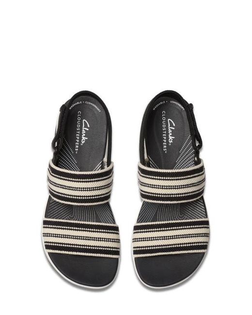 Clarks White Arla Stroll Sandal