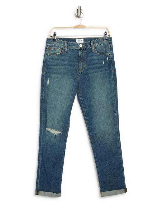 Hudson Jeans Natalie Mid Rise Slim Boyfriend Jeans In Lily At Nordstrom