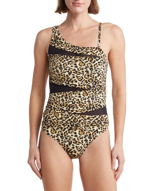 Catherine Malandrino Multicolor Leopard One-piece Swimsuit