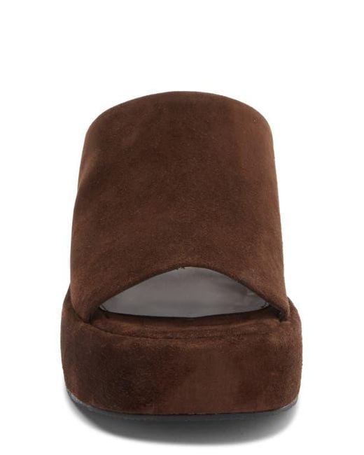 Steve Madden Brown Shanton Platform Slide Sandal