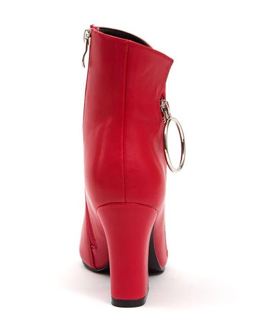 Ninety Union Red O-Ring Zip Bootie