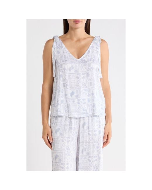 Splendid Blue Tie Strap Tank