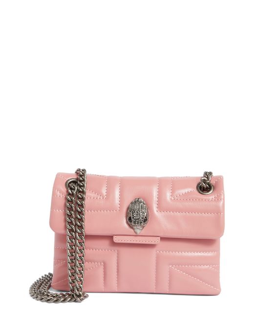 Kurt Geiger Pink Kensington Leather Convertible Shoulder Bag