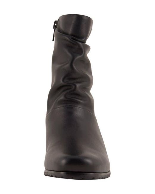 David Tate Black Kona Leather Bootie