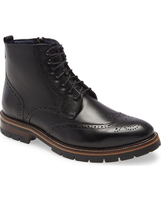 Johnston & Murphy - XC Flex® Connelly Wingtip Boot - Black
