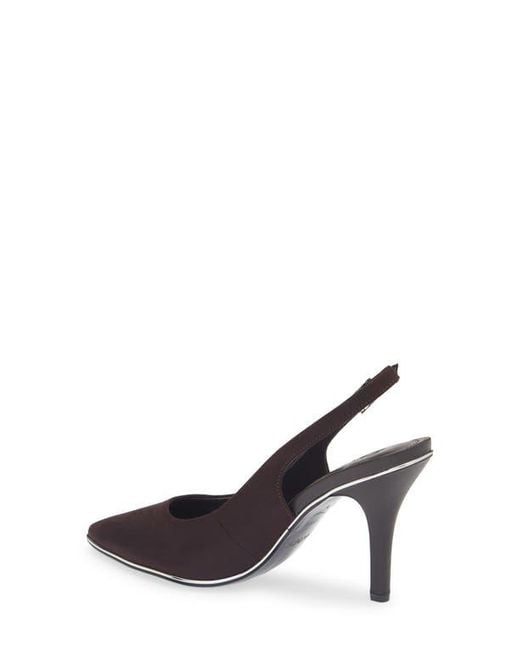 DKNY Black Preston Pointed Toe Slingback Pump