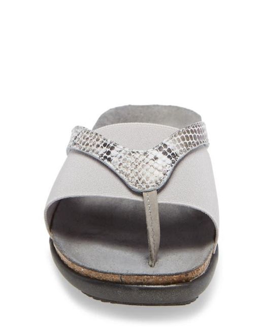Naot Gray Penelope Flip Flop