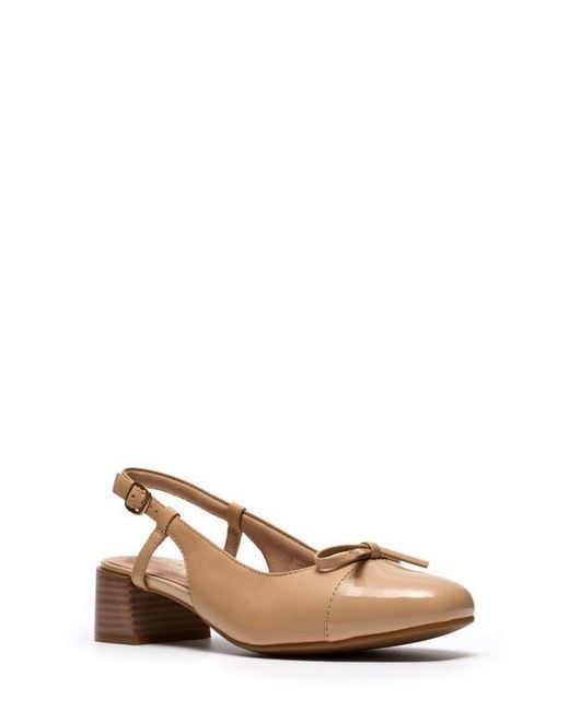 Clarks Natural Iridessa Slingback Pump