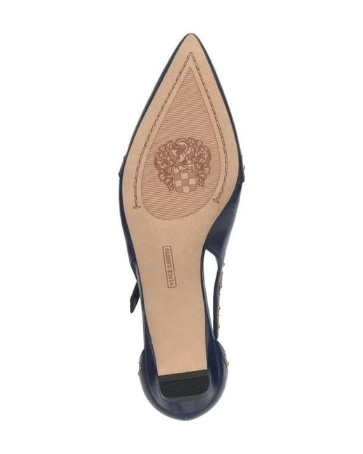 Vince Camuto Blue Valkie Pointed Toe Flat