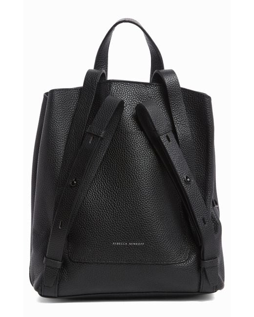 Rebecca Minkoff Black Darren Medium Leather Backpack
