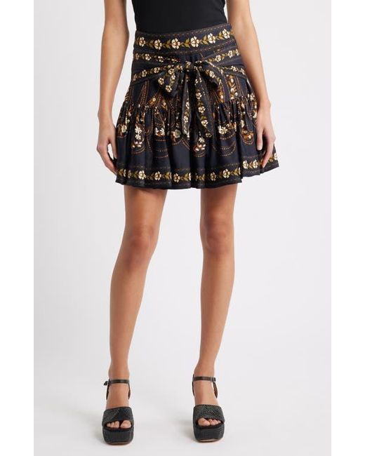 FARM Rio Garden Silhouette Miniskirt in Black | Lyst