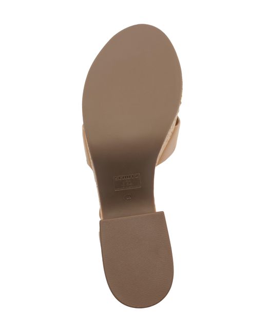 SCHUTZ SHOES Metallic Keefa Cutout Ankle Strap Platform Sandal