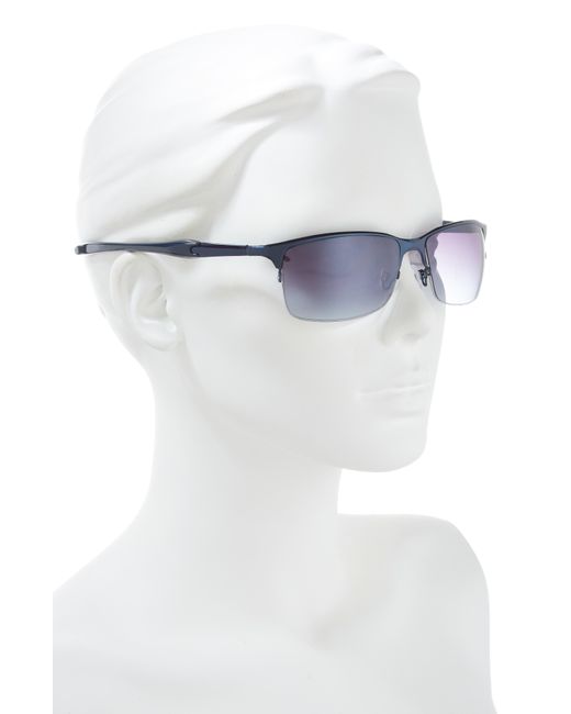 Vince Camuto Blue 62mm Retro Half Rim Sunglasses