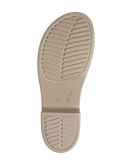 CROCSTM Natural Brooklyn Platform Slide Sandal