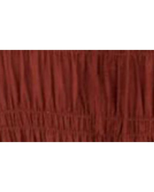 Blu Pepper Shirred Maxi Dress