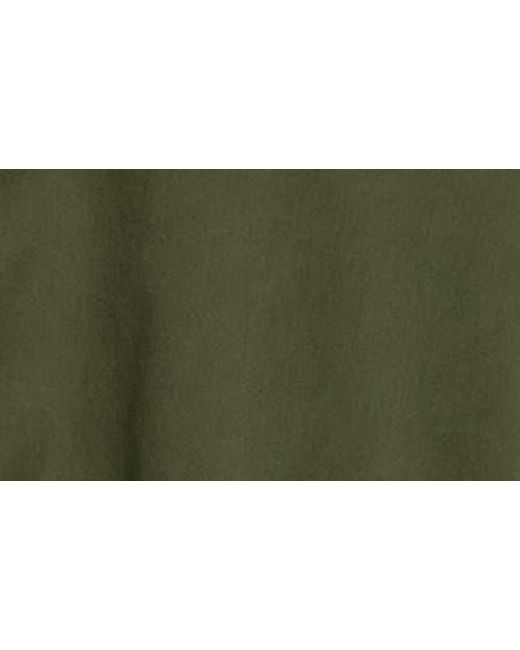 10 Crosby Derek Lam Green Luma Cotton A-Line Shirtdress
