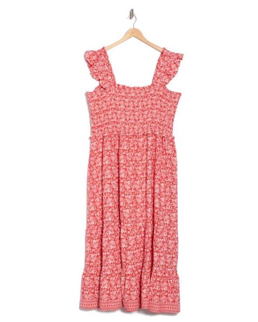 Max Studio Red Sleeveless Midi Sundress