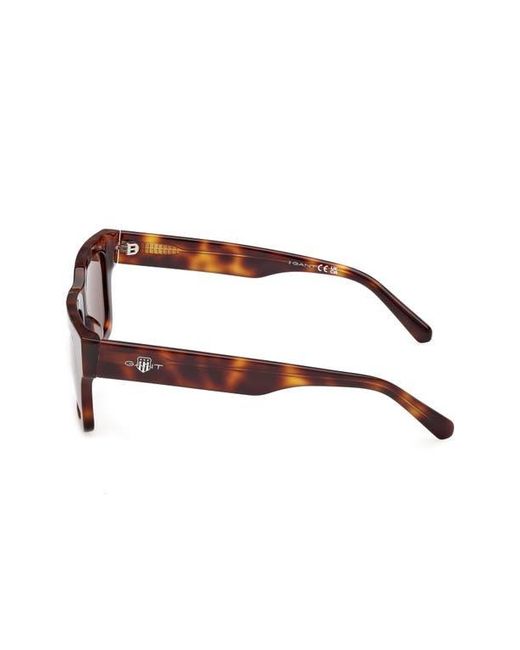 Gant Brown Rectangular Sunglasses for men