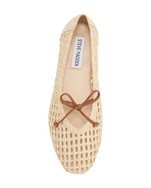 Steve Madden Natural Leelo Woven Flat