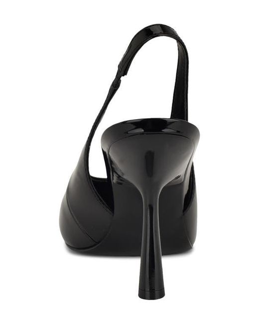 Nine West Black Kates Slingback Pointed Toe Pump