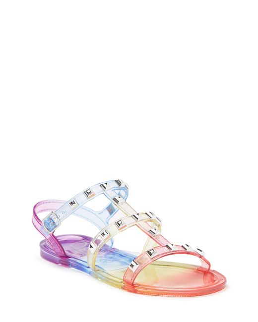 Olivia Miller Studded Jelly Sandal in White Lyst