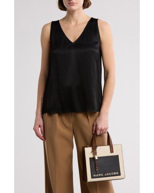 Marc Jacobs Black Mini Grind Leather Tote