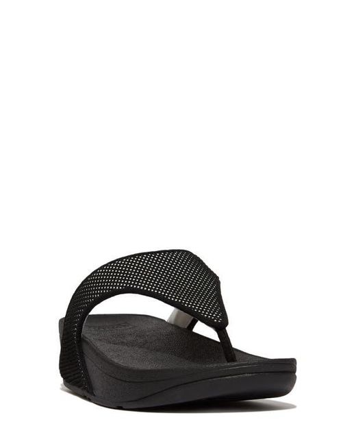Fitflop Black Water Resistant Two Tone Flip Flop