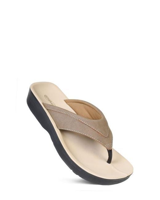 AEROTHOTIC Gray Tera Flip Flop