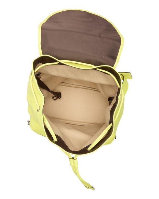 Longchamp Yellow Lc3D Small Leather Backpack
