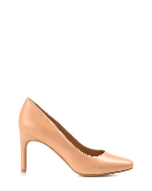 Journee Collection Natural Monalee Pump
