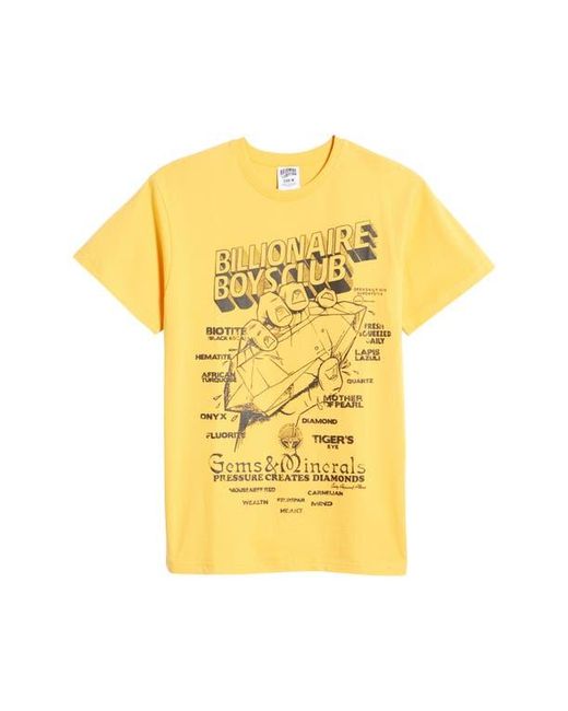 BBCICECREAM Yellow Bb Pressed Diamonds Graphic Tee for men