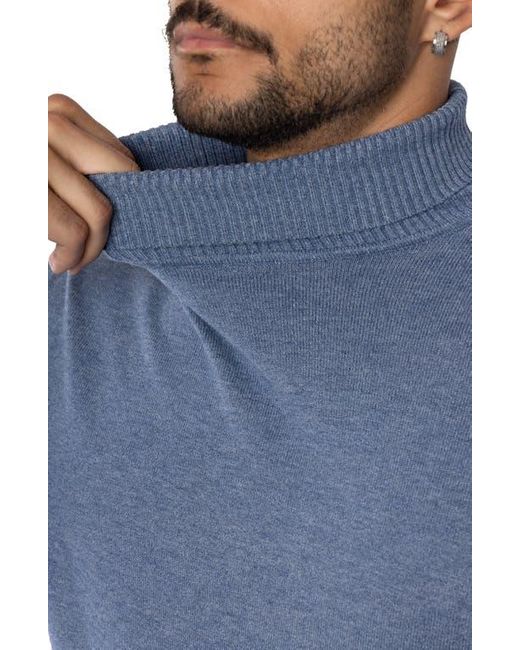 Xray Jeans Blue Turtleneck Pullover Sweater for men